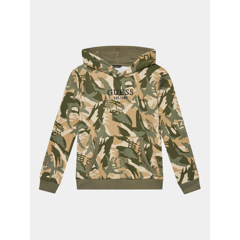 Sweat à capuche active camouflage enfant - Guess