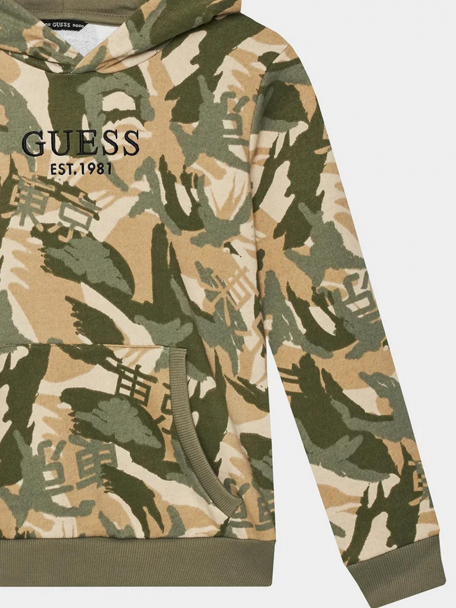 Sweat à capuche active camouflage enfant - Guess