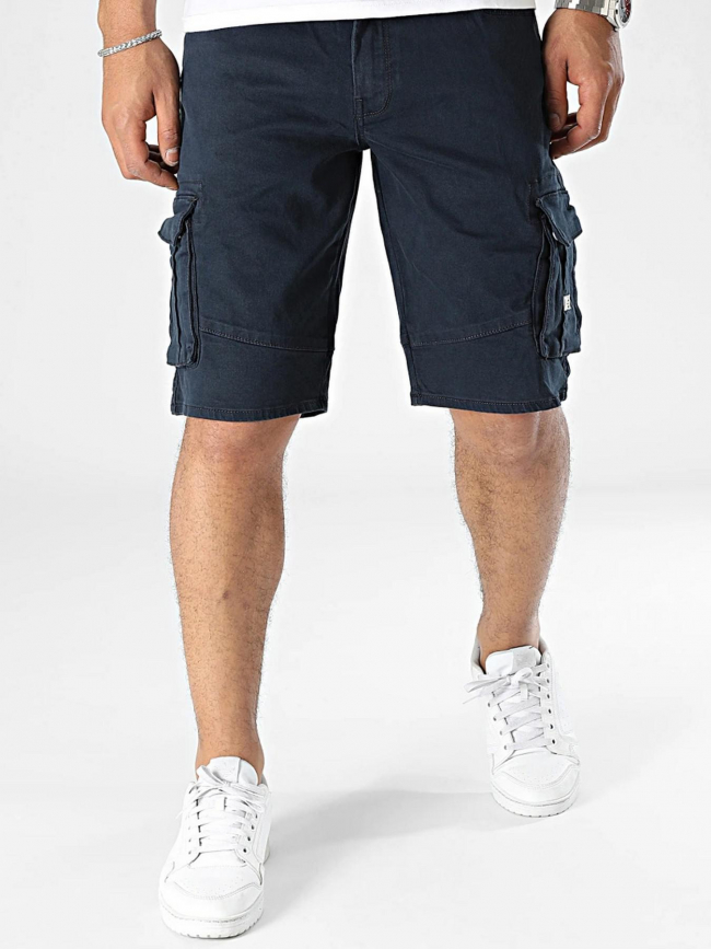 Short denim cargo bleu marine homme - Blend