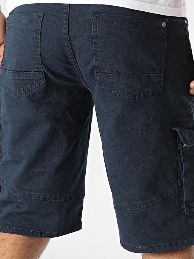 Short denim cargo bleu marine homme - Blend