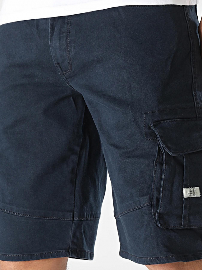 Short denim cargo bleu marine homme - Blend