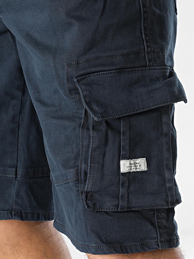 Short denim cargo bleu marine homme - Blend