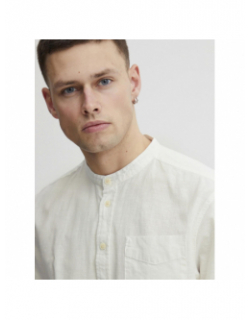 Chemise en lin manche courte blanc homme - Blend