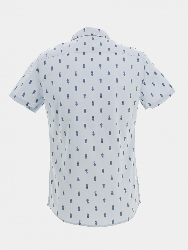 Chemise manches courtes ananas bleu homme - Blend