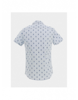 Chemise manches courtes ananas bleu homme - Blend