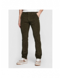 Pantalon effet velours vert homme - Blend