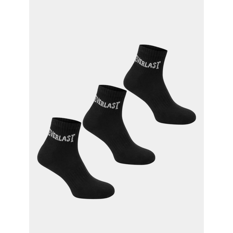 Lot de 3 paires de chaussettes 39/42 noir homme - Everlast