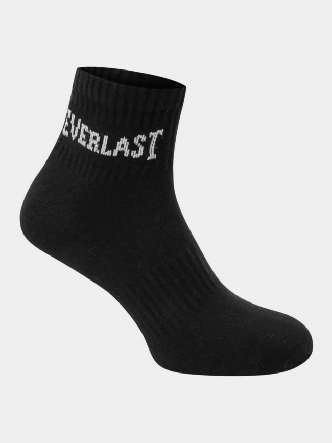 Lot de 3 paires de chaussettes 39/42 noir homme - Everlast