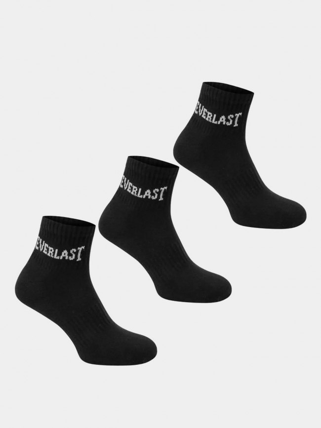 Lot de 3 paires de chaussettes 43/46 noir homme - Everlast