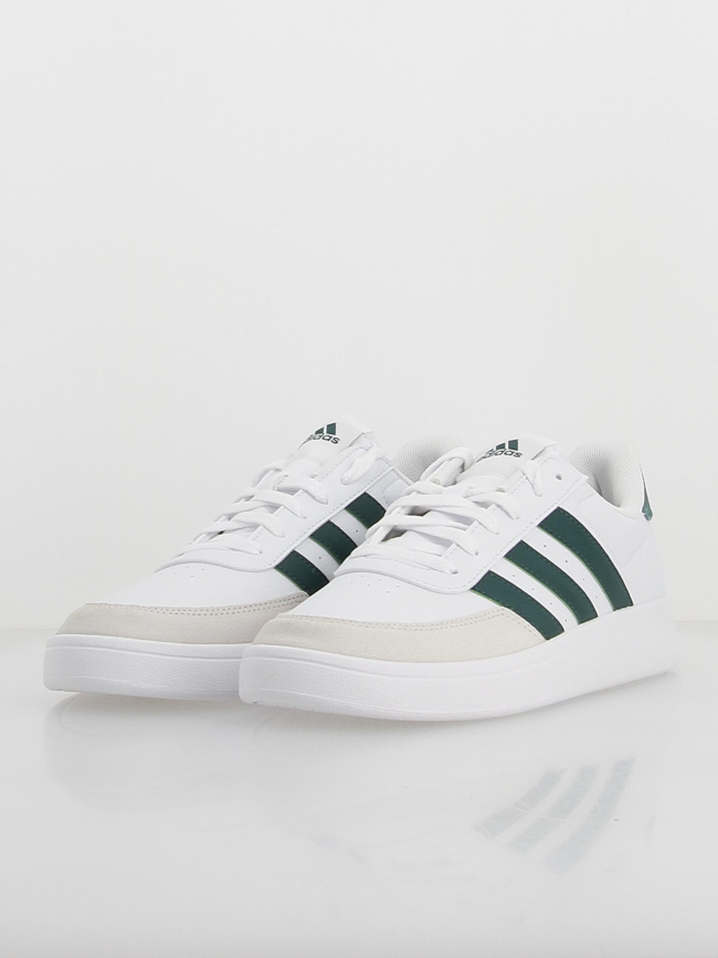 Baskets breaknet 2.0 blanc vert homme - Adidas