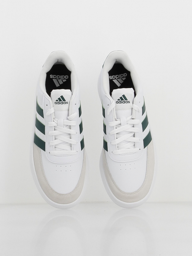 Baskets breaknet 2.0 blanc vert homme - Adidas