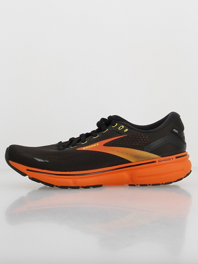 Chaussures de running ghost 15 noir orange homme - Brooks