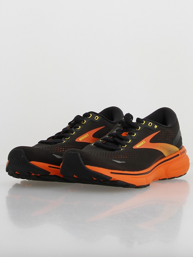 Chaussures de running ghost 15 noir orange homme - Brooks