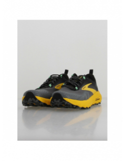 Chaussures de trail cascadia 17 gris jaune homme - Brooks