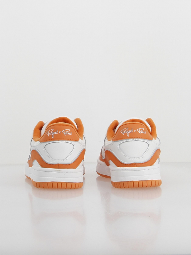 Baskets trainer bicolore orange blanc - Project X Paris