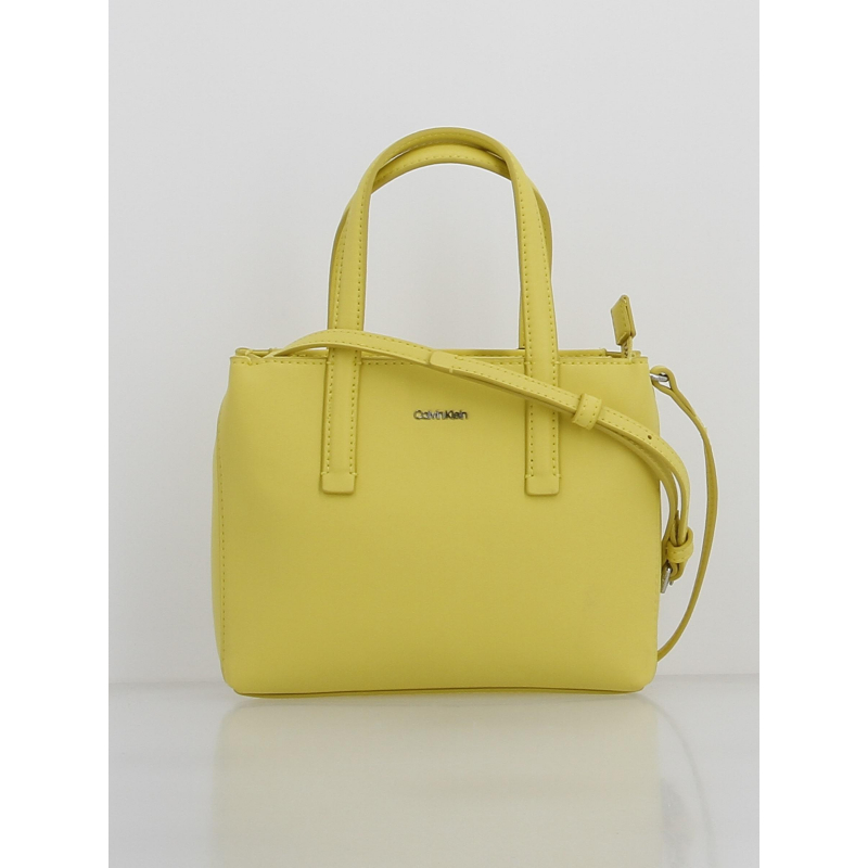 Sac à main must mini tote logo jaune femme - Calvin Klein