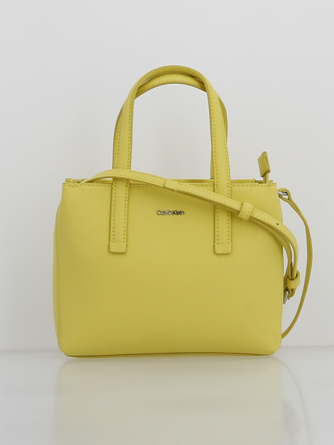 Sac à main must mini tote logo jaune femme - Calvin Klein