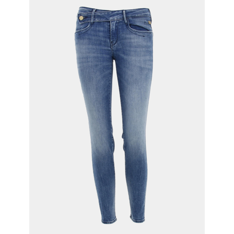 Jean taille mi-haute slim bleu femme - Le Temps Des Cerises