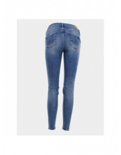 Jean taille mi-haute slim bleu femme - Le Temps Des Cerises