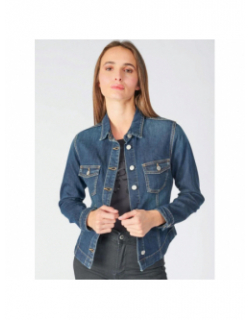 Veste en jean lilly bleu femme - Le Temps Des Cerises