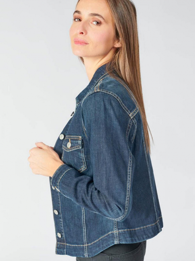 Veste en jean lilly bleu femme - Le Temps Des Cerises