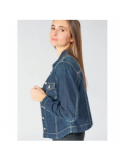 Veste en jean lilly bleu femme - Le Temps Des Cerises