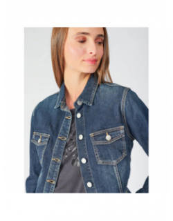 Veste en jean lilly bleu femme - Le Temps Des Cerises