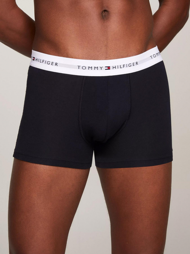 Pack 3 boxers stretch blanc noir homme - Tommy Hilfiger