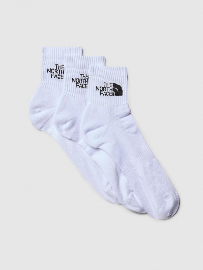 Pack de 3 paires de chaussettes blanc - The North Face