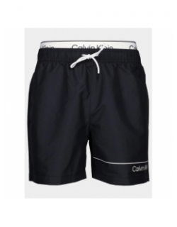 Short de bain double ceinture noir homme - Calvin Klein