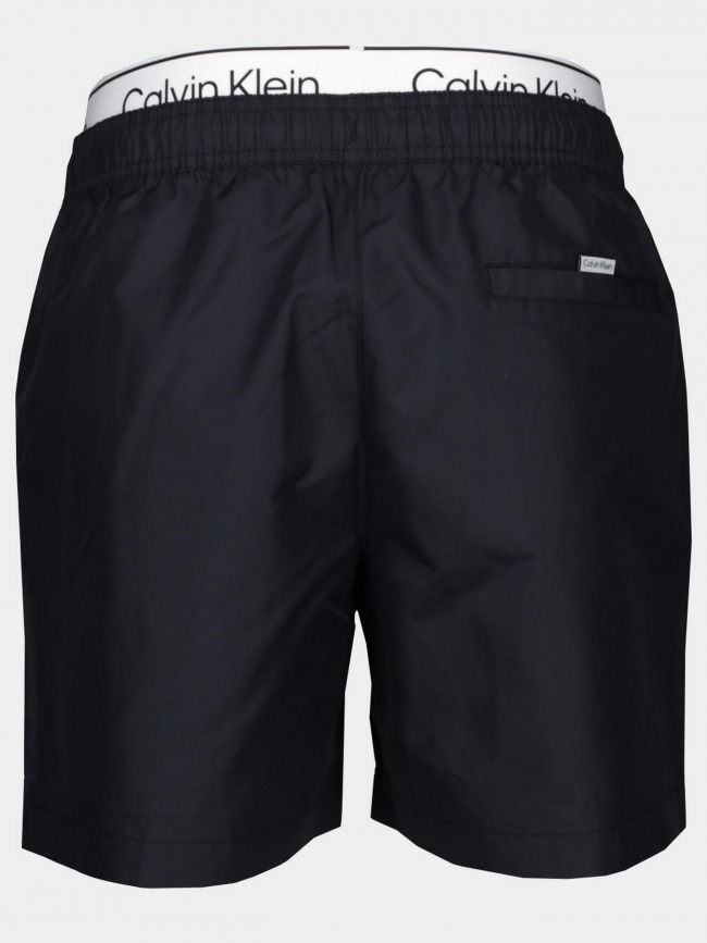 Short de bain double ceinture noir homme - Calvin Klein