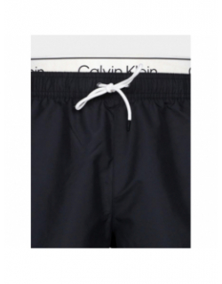 Short de bain double ceinture noir homme - Calvin Klein