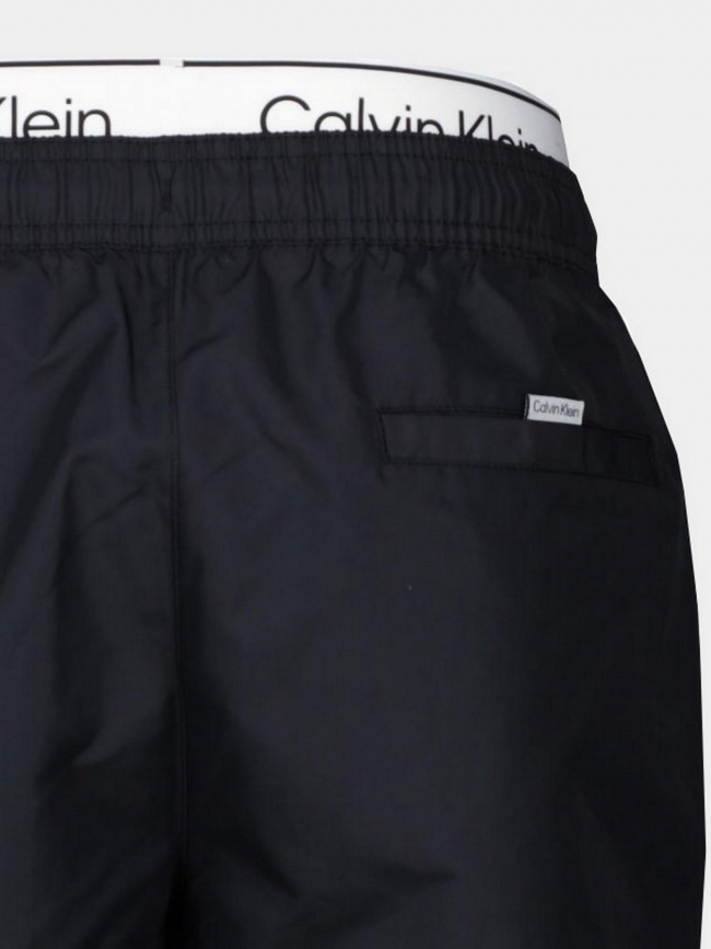 Short de bain double ceinture noir homme - Calvin Klein