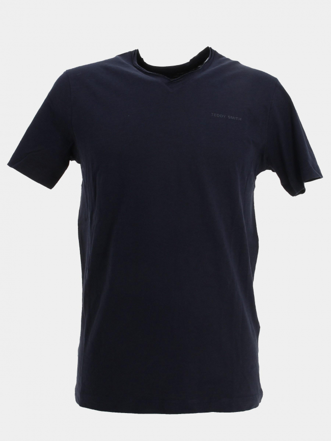 T-shirt manches courtes gildas bleu marine homme - Teddy Smith