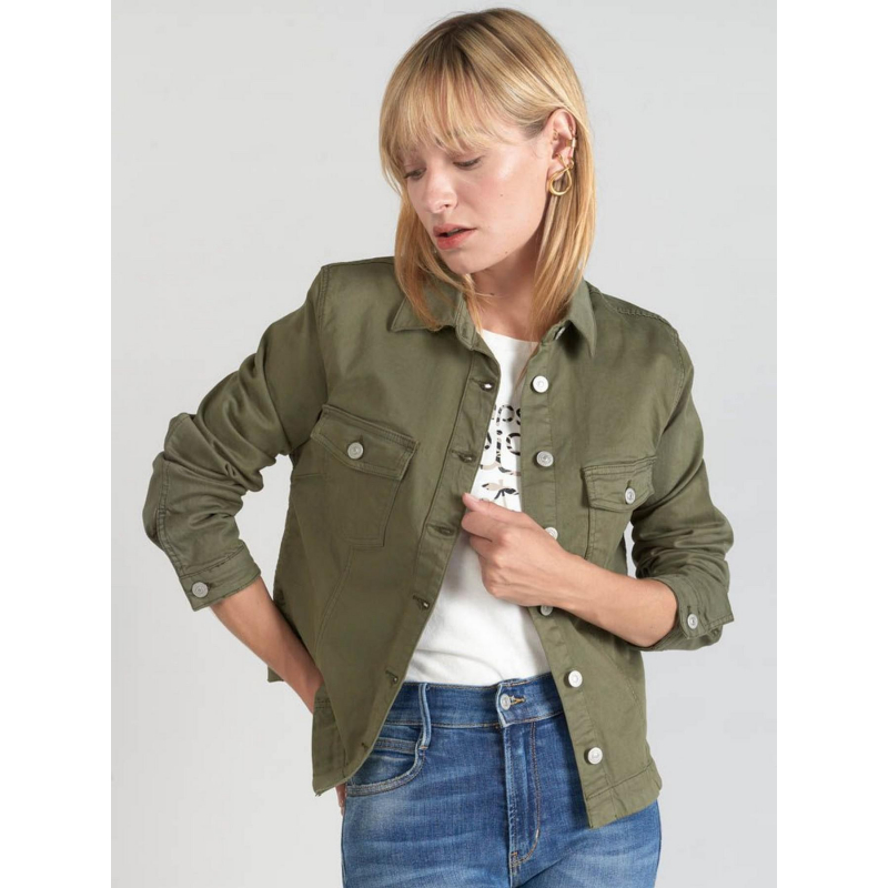 Veste lilly lizard kaki femme - Le Temps Des Cerises