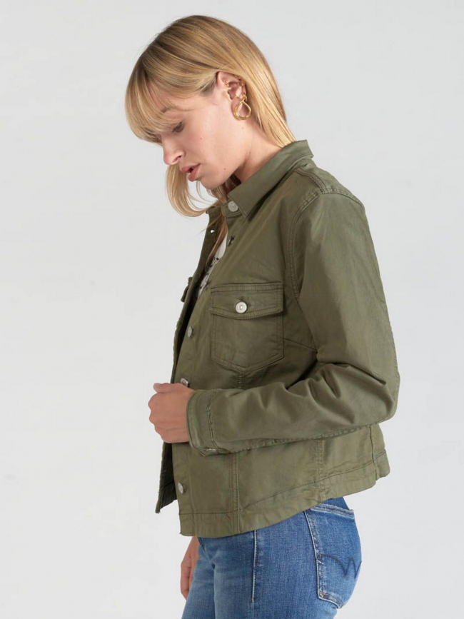 Veste lilly lizard kaki femme - Le Temps Des Cerises