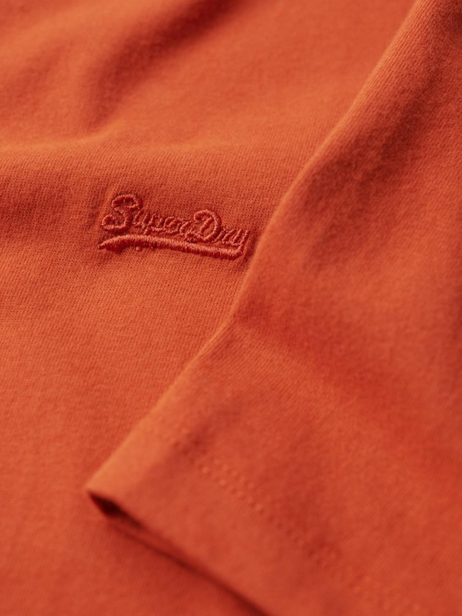 T-shirt essential logo brodé orange homme - Superdry