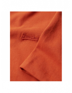 T-shirt essential logo brodé orange homme - Superdry