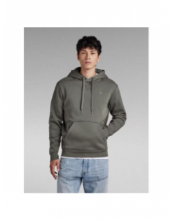 Sweat à capuche premium core gris homme - G Star