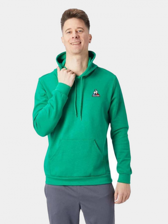 Sweat à capuche essentiel vert homme - Le Coq Sportif