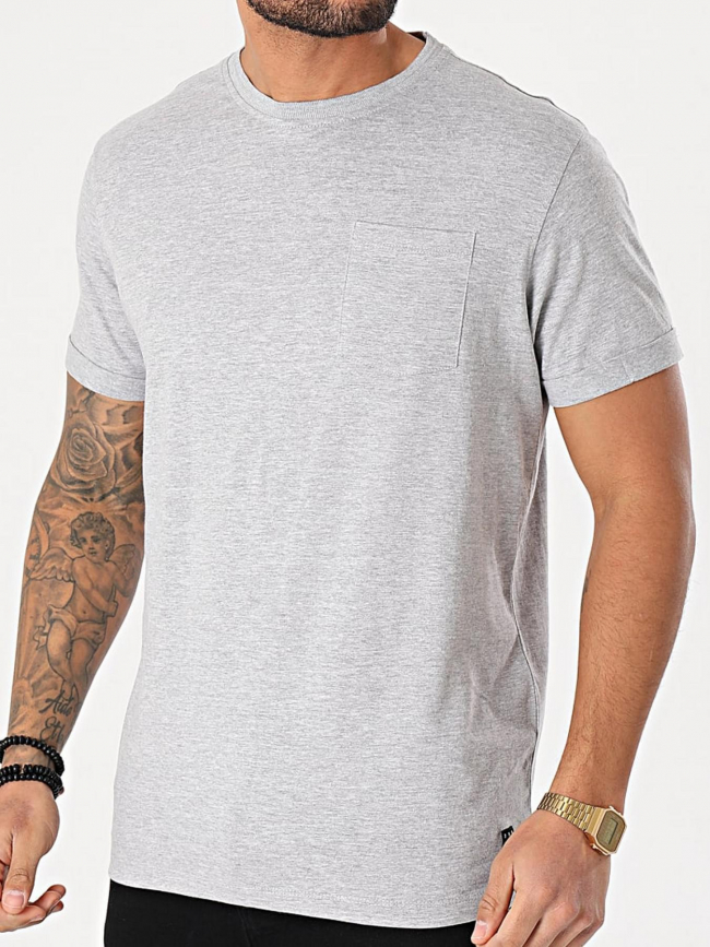 T-shirt manches courtes bhnasir gris homme - Blend