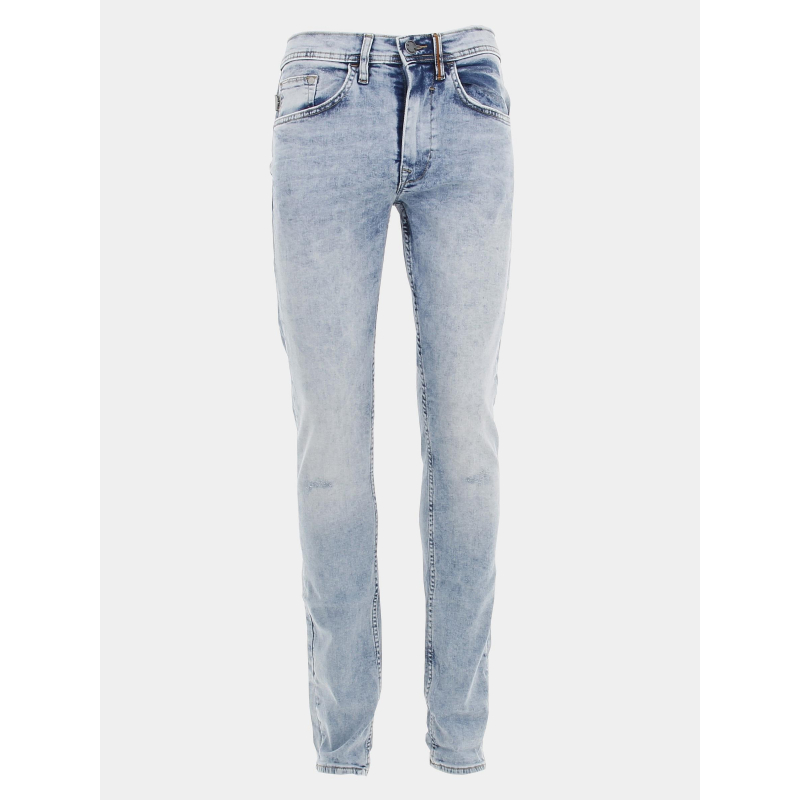 Jean slim twister bleu delavé homme - Blend