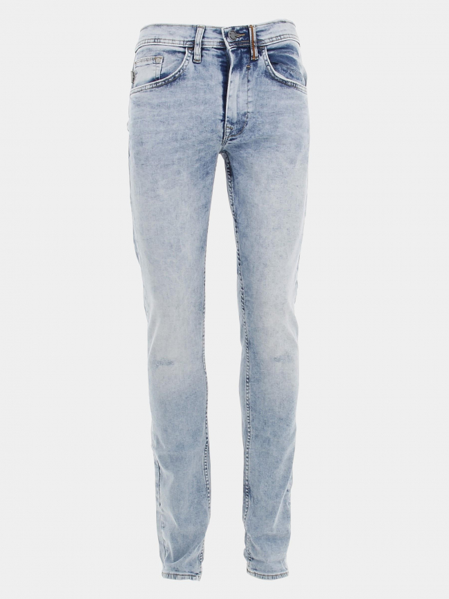 Jean slim twister bleu delavé homme - Blend