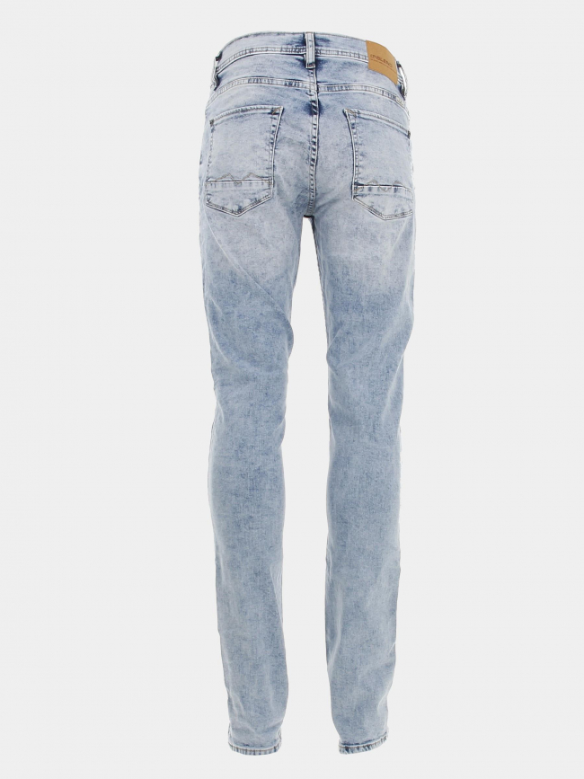 Jean slim twister bleu delavé homme - Blend