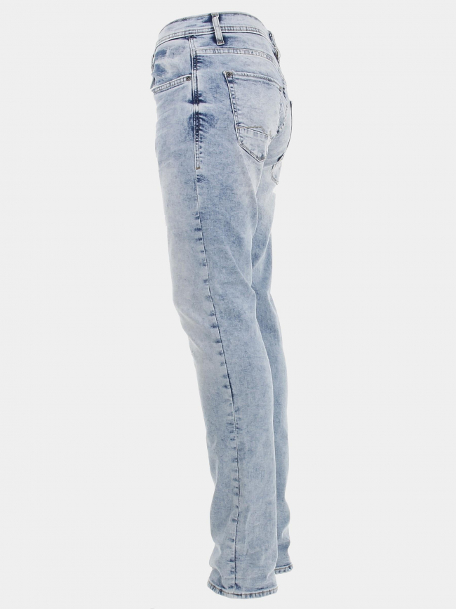 Jean slim twister bleu delavé homme - Blend