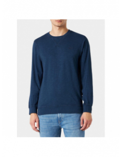 Sweat uni logo bleu marine homme - Blend