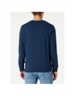 Sweat uni logo bleu marine homme - Blend