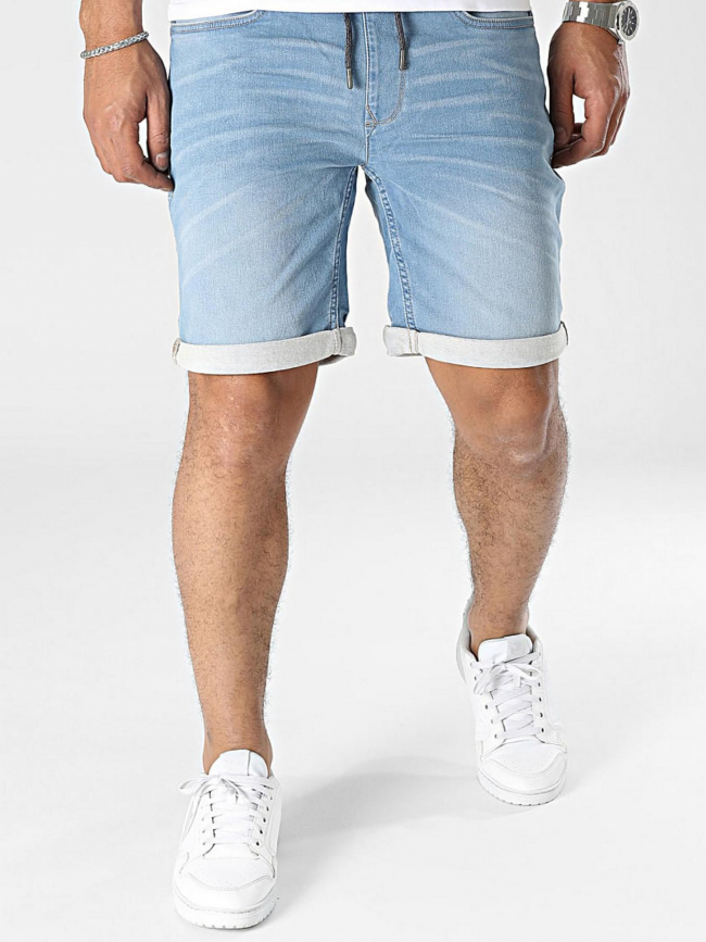 Short en jean jogg bleu clair homme - Blend