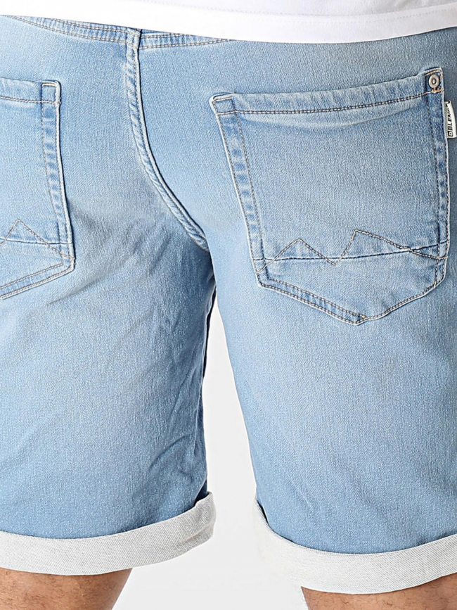 Short en jean jogg bleu clair homme - Blend