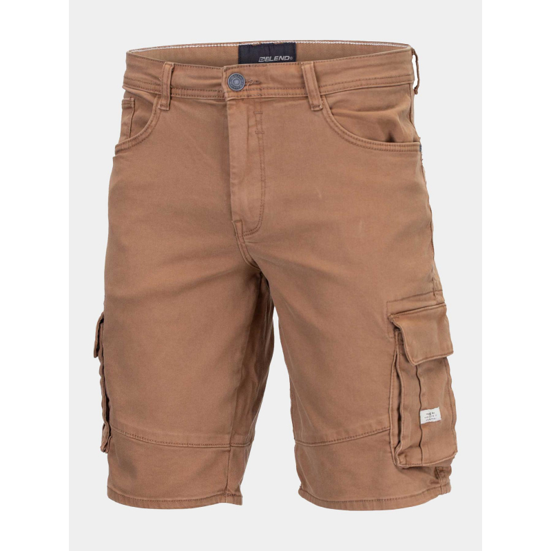 Short denim cargo marron homme - Blend